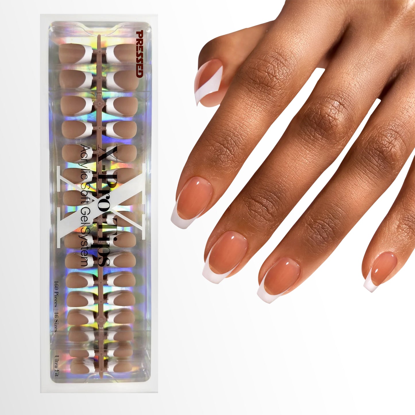 White French Tip - Short Coffin