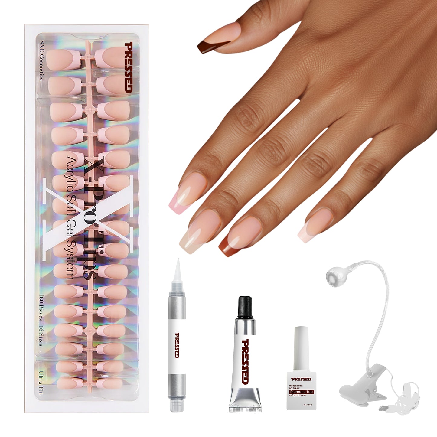 Nude French Tip Series - Short Coffin - Starter Kit