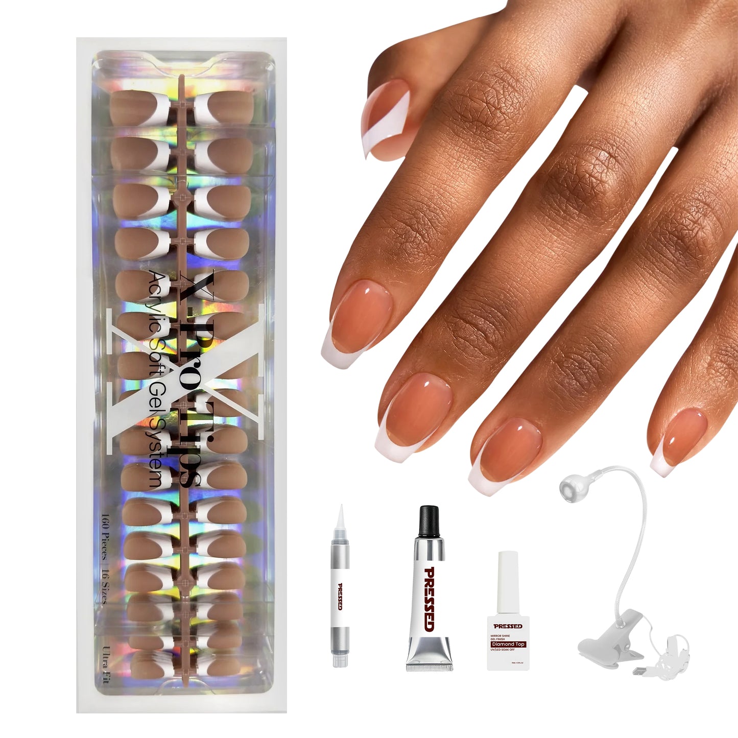 White French Tip - Short Coffin - Starter Kit