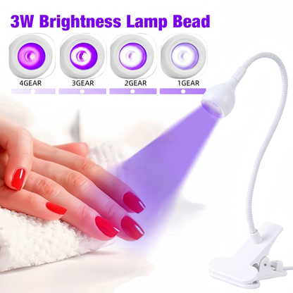 UV LED Nail Lamp, Goose Neck Flash Cure Lamp