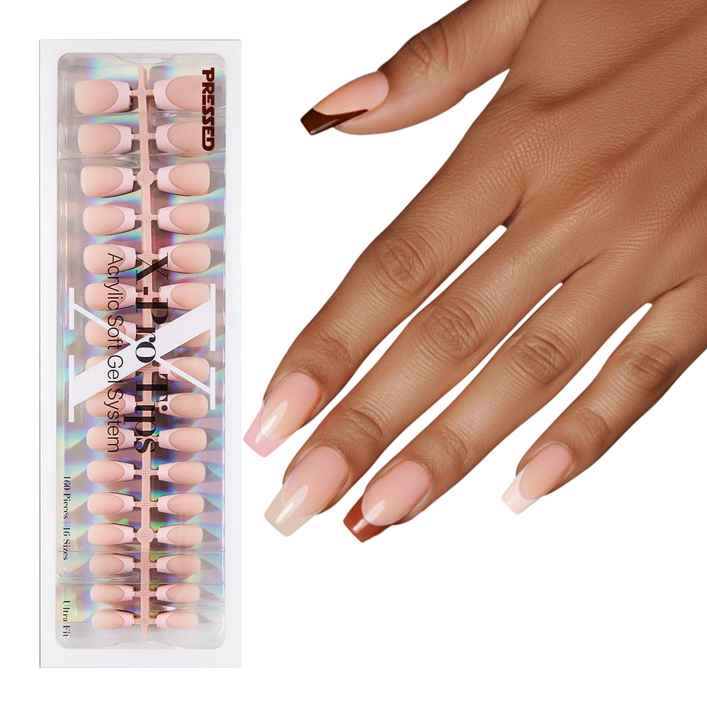 Nude French Tip Series - Short Coffin