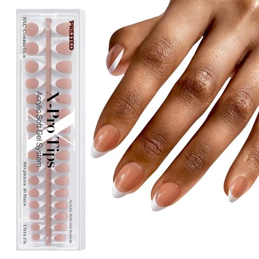 White French Tip - Short Almond