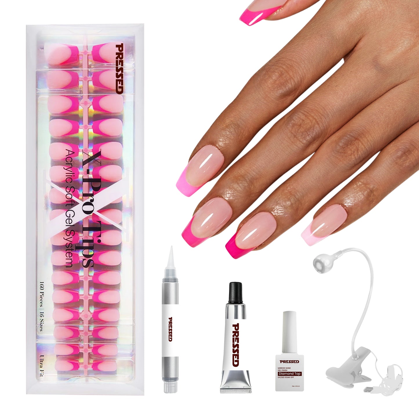 Pink French Tip Series - Short Coffin - Starter Kit